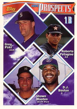 1994 Topps 1B Prospects #448 Greg Pirkl / Roberto Petagine / D.J. Boston / Shawn Wooten RC
