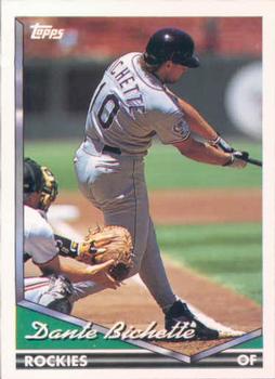 1994 Topps Dante Bichette # 468 Colorado Rockies