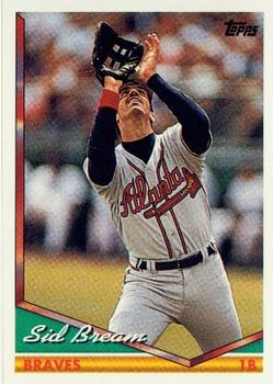 1994 Topps Sid Bream # 528 Atlanta Braves