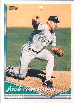 1994 Topps Jack Armstrong # 551 Florida Marlins
