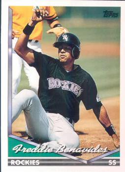 1994 Topps Freddie Benavides # 553 Colorado Rockies
