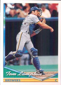 1994 Topps Tom Lampkin # 558 Milwaukee Brewers