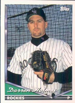 1994 Topps Darren Holmes # 562 Colorado Rockies
