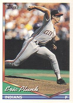 1994 Topps Eric Plunk # 577 Cleveland Indians