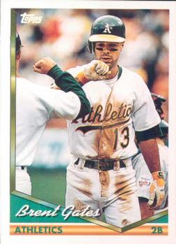 1994 Topps Brent Gates # 586 Oakland Athletics