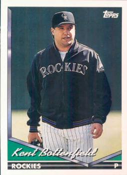 1994 Topps Kent Bottenfield # 589 Colorado Rockies