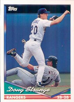 1994 Topps Doug Strange # 591 Texas Rangers