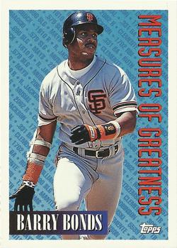 1994 Topps Barry Bonds MOG # 605 San Francisco Giants