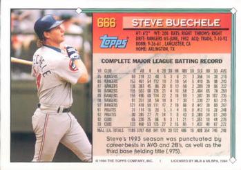 1994 Topps Steve Buechele # 666 Chicago Cubs