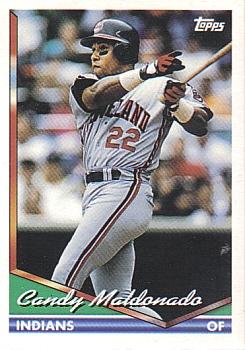 1994 Topps Candy Maldonado # 667 Cleveland Indians