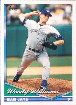 1994 Topps Woody Williams # 668 Toronto Blue Jays