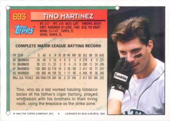 1994 Topps Tino Martinez # 693 Seattle Mariners