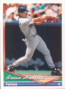 1994 Topps Brian Harper # 706 Minnesota Twins