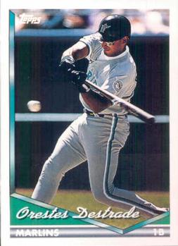 1994 Topps Orestes Destrade # 710 Florida Marlins
