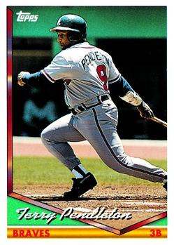 1994 Topps Terry Pendleton # 735 Atlanta Braves