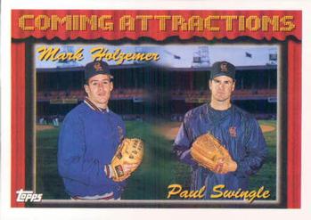 1994 Topps Mark Holzemer / Paul Swingle CA, RC # 765 California Angels