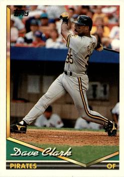 1994 Topps Traded Dave Clark  6T Pittsburgh Pirates