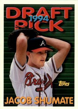 1994 Topps Traded Jacob Shumate DPK, RC  13T Atlanta Braves
