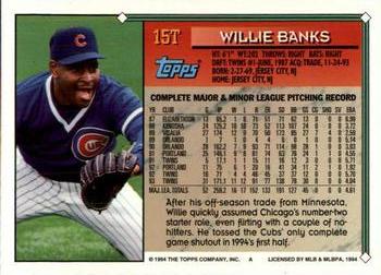 1994 Topps Traded Willie Banks  15T Chicago Cubs