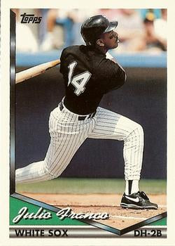 1994 Topps Traded Julio Franco  25T Chicago White Sox