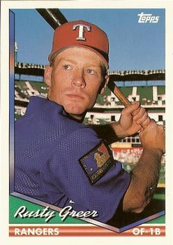 1994 Topps Traded Rusty Greer RC  29T Texas Rangers