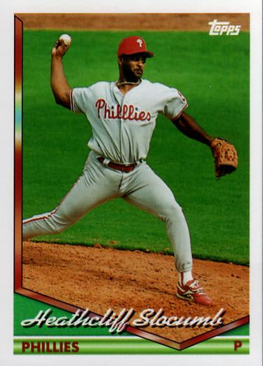 1994 Topps Traded Heathcliff Slocumb  43T Philadelphia Phillies