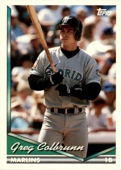 1994 Topps Traded Greg Colbrunn  47T Florida Marlins