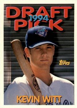 1994 Topps Traded Kevin Witt DPK, RC  54T Toronto Blue Jays