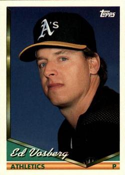 1994 Topps Traded Ed Vosberg  64T Oakland Athletics