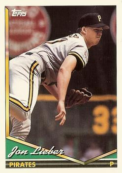 1994 Topps Traded Jon Lieber  67T Pittsburgh Pirates