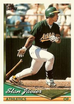 1994 Topps Traded Stan Javier  107T Oakland Athletics