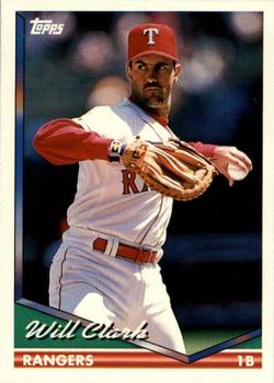 1994 Topps Traded Will Clark  115T Texas Rangers