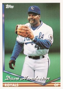 1994 Topps Traded Dave Henderson  23T Kansas City Royals