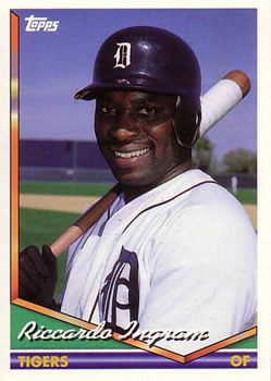 1994 Topps Traded Riccardo Ingram  30T Detroit Tigers