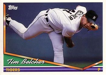 1994 Topps Traded Tim Belcher  32T Detroit Tigers