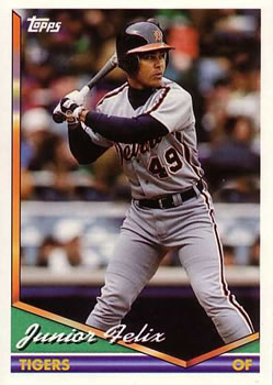 1994 Topps Traded Junior Felix  89T Detroit Tigers
