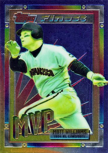 1994 Topps Finest Inserts Matt Williams # 3 San Francisco Giants
