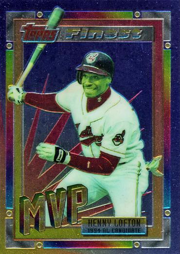 1994 Topps Finest Inserts Kenny Lofton # 6 Cleveland Indians