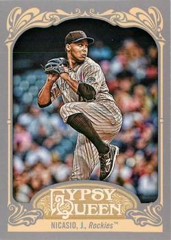 2012 Topps Gypsy Queen Juan Nicasio  # 134 Colorado Rockies