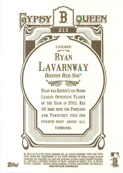 2012 Topps Gypsy Queen Ryan Lavarnway  # 213 Boston Red Sox