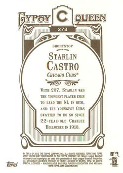 2012 Topps Gypsy Queen Starlin Castro  # 273 Chicago Cubs