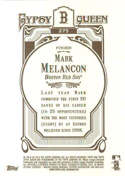 2012 Topps Gypsy Queen Mark Melancon  # 275 Boston Red Sox