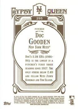 2012 Topps Gypsy Queen Dwight Gooden  # 295 New York Mets