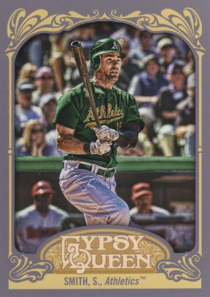 2012 Topps Gypsy Queen Seth Smith  # 19 Oakland Athletics