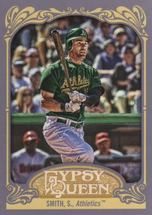 2012 Topps Gypsy Queen Seth Smith  # 19 Oakland Athletics