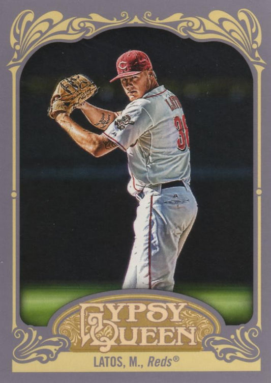 2012 Topps Gypsy Queen Mat Latos  # 21 Cincinnati Reds