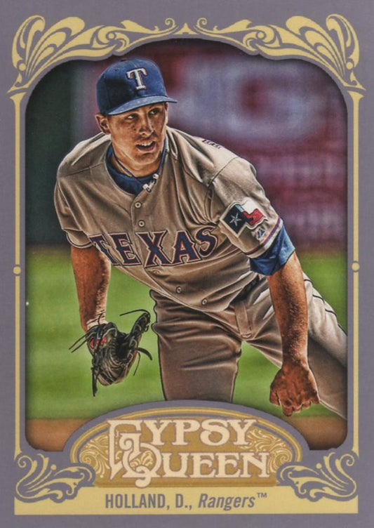 2012 Topps Gypsy Queen Derek Holland  # 47 Texas Rangers