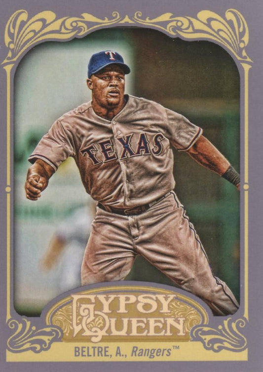 2012 Topps Gypsy Queen Adrian Beltre  # 49 Texas Rangers