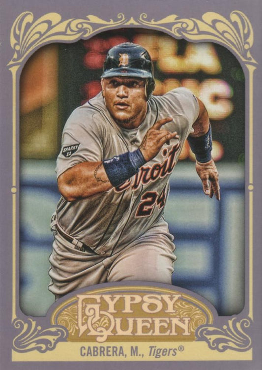 2012 Topps Gypsy Queen Miguel Cabrera  # 50a Detroit Tigers