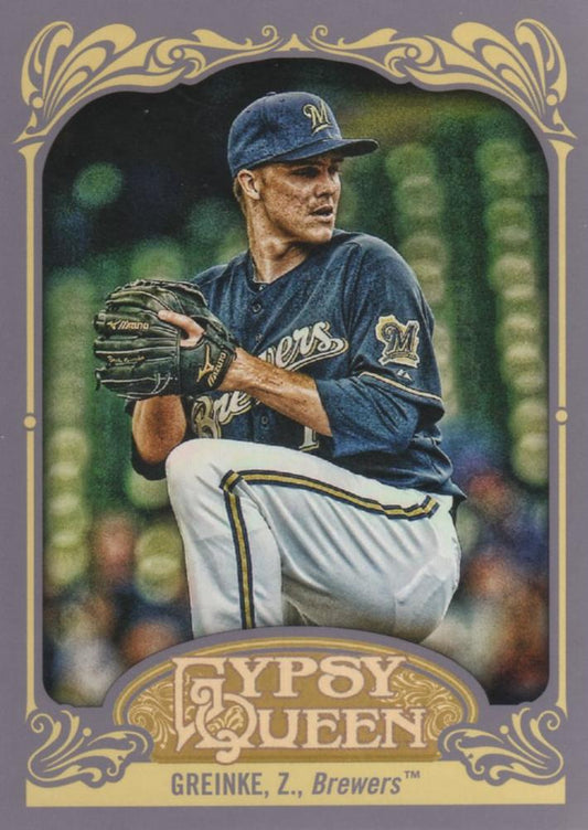 2012 Topps Gypsy Queen Zack Greinke  # 58 Milwaukee Brewers
